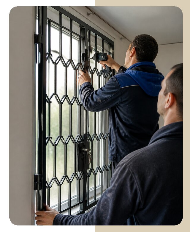 Установка распашных решеток в Новомосковске цена от 6711 р. | ДвериЛегко-Нвм